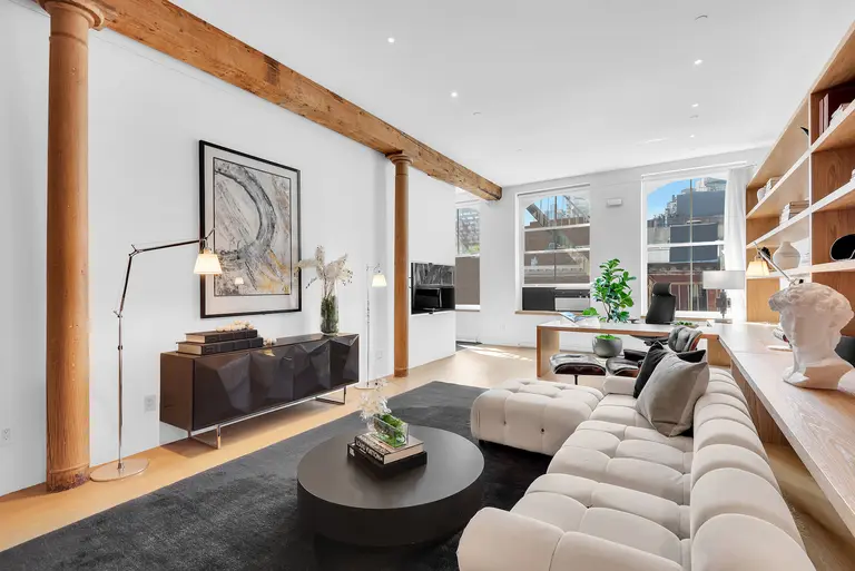 Asking $2.5M, this classic Tribeca loft was starchitect Rafael Viñoly’s studio and pied-à-terre