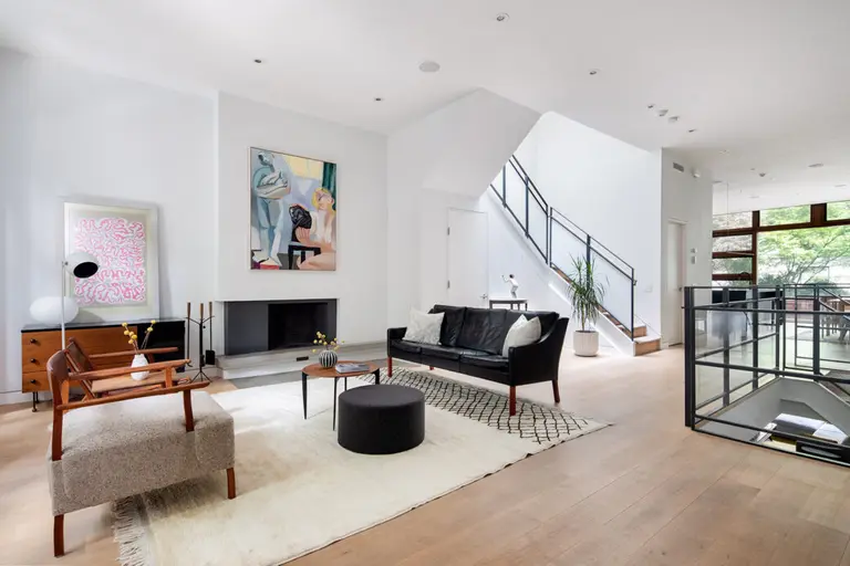 This $17M West Village townhouse is a glass-walled modern home behind a restored historic facade