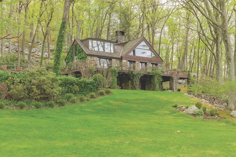 A 110-acre woodland sanctuary surrounds this $6M Hudson Valley hilltop estate