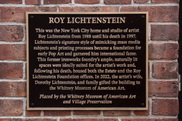 Village home and studio of Roy Lichtenstein opens after renovation, honored with historic plaque